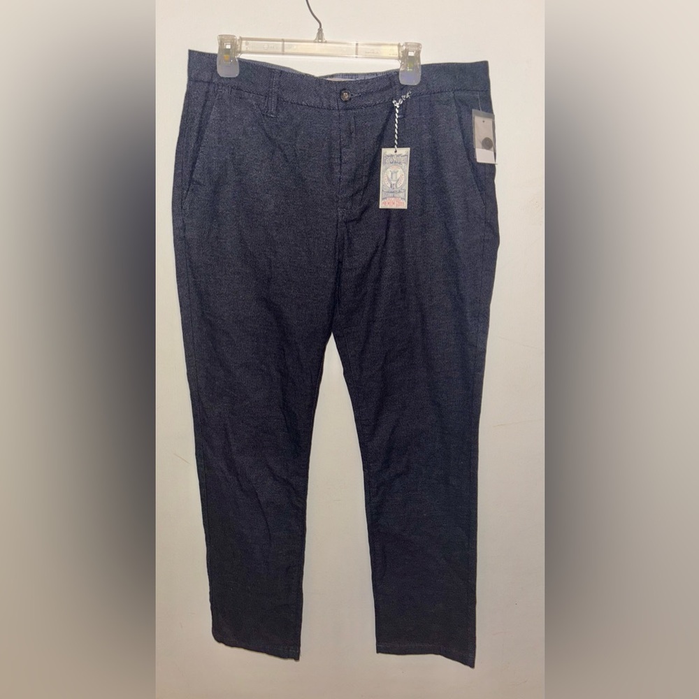 NWT Flag & Anthem Men's Black/Gray Dress Pants Size 36 Preppy Office Work Casual